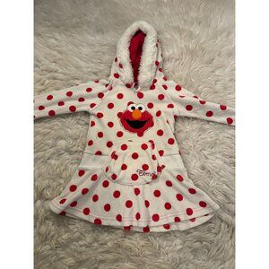 Sesame Street by Nannette Elmo Polka Dot Hooded Dress Size 18 Months